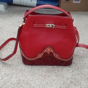 COPY - A red leather purse by Sheridan Handbags